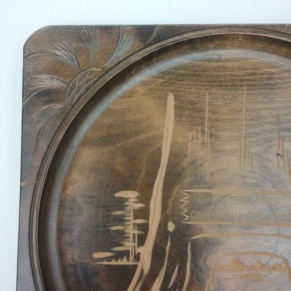 Efcco California Redwoods Drive Thru Tree Wood Plaque - Picture 8 of 12